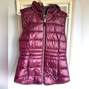 Andrew Marc purple puffer vest